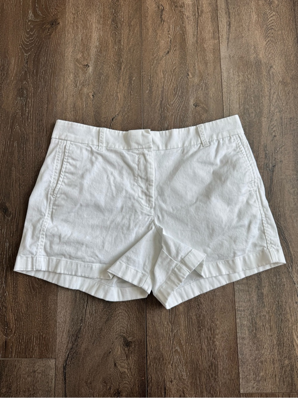 J. Crew White Cotton Chino Women's Shorts Size 8